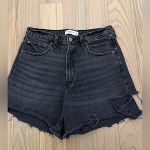 Abercrombie & Fitch Black Jean Shorts